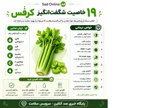 کرفس؛ اکسیر سبز در آشپزخانه شما / اینفوگرافیک اختصاصی «صد آنلاین» از خواص شگفت‌انگیز این سبزی